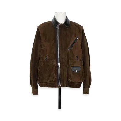sacai Suede Blouson "Brown"