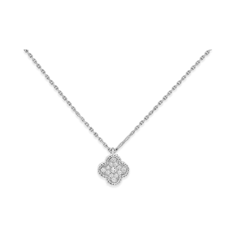 Van Cleef & Arpels Sweet Alhambra pendant "18K White Gold/Diamond"