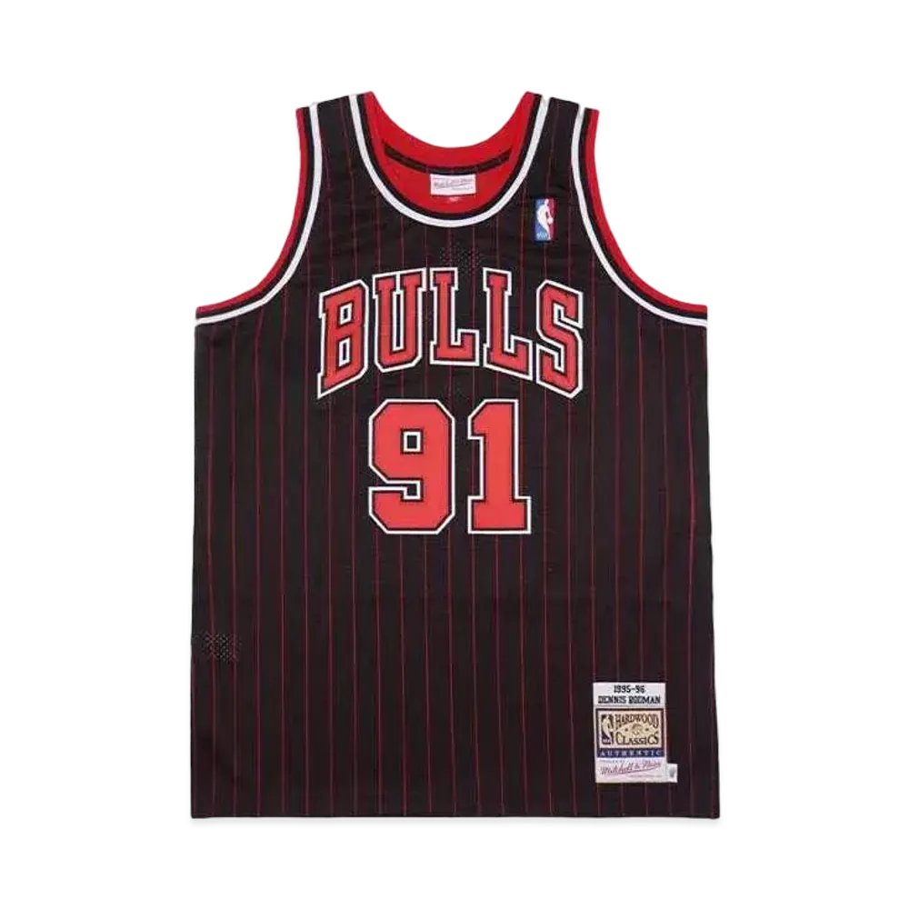 Mitchell&Ness NBA AUTHENTIC JERSEY BULLS 1995 DENNIS RODMAN "BLACK"