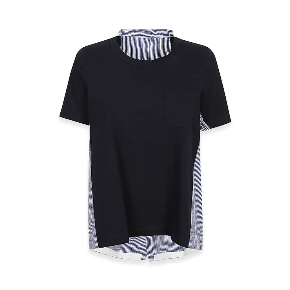 sacai Women's T-Shirts "Navy"