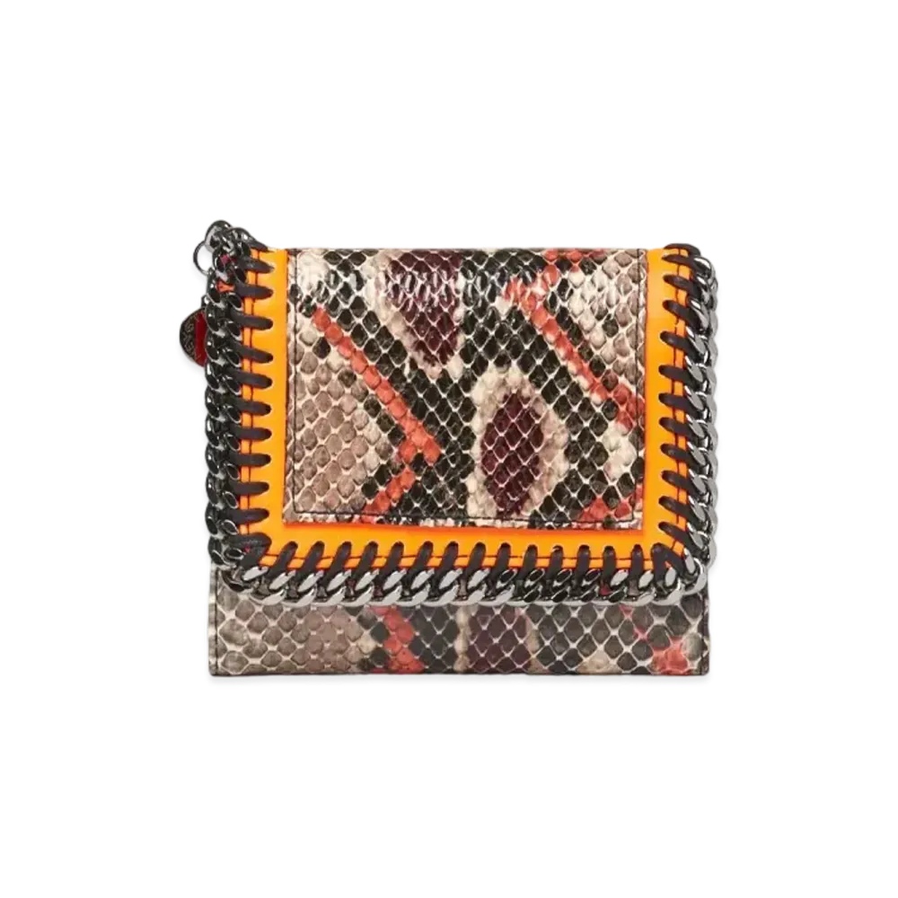 STELLA McCARTNEY Farabela Small Flap Wallet "Bright Orange"