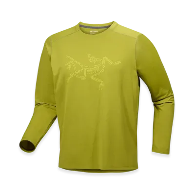 ARC'TERYX Cormac Logo LS Men's "Olive Moss/Euphoria" X000008452