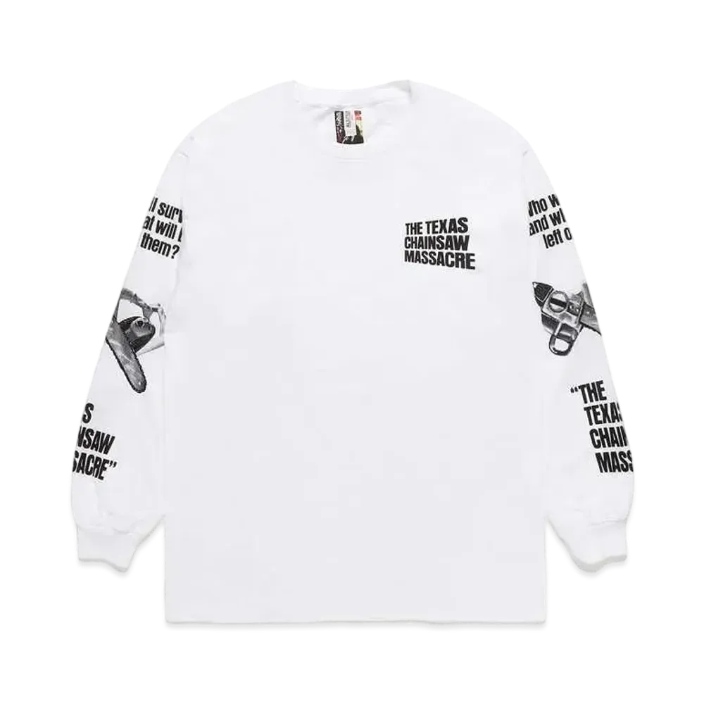 WACKO MARIA THE TEXAS CHAINSAW MASSACRE / LONG SLEEVE T-SHIRT #4 "White"