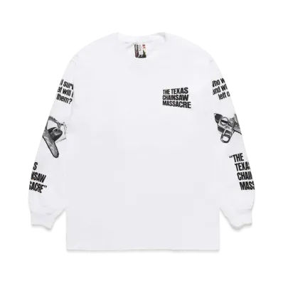 WACKO MARIA THE TEXAS CHAINSAW MASSACRE / LONG SLEEVE T-SHIRT #4 "White"