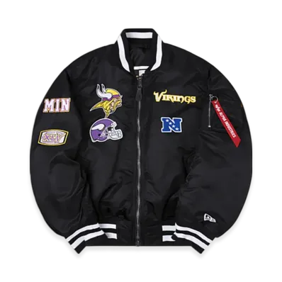 NEW ERA Alpha Industries MA-1 Bomber Jacket "Minnesota Vikings"