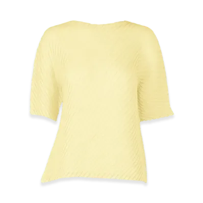 ISSEY MIYAKE Sheer Linen Like Pleats "PytalosYellow"