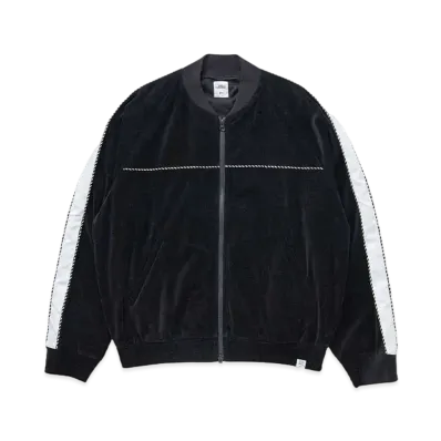 BEDWIN & THE HEARTBREAKERS L/S VELOUR TRACK JACKET "SCHNABEL"