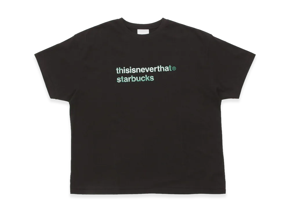 STARBUCKS x thisisneverthat S/S T-Shirt "Off Black"