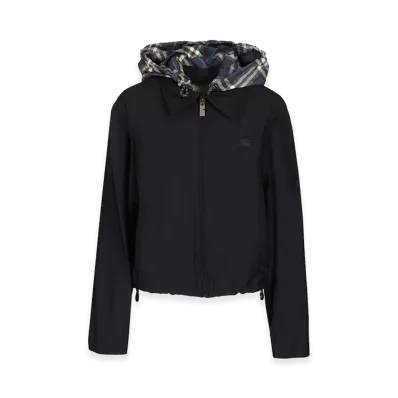 Burberry Women's Stretch Nylon Newcott Jacket "Dark Blue"
