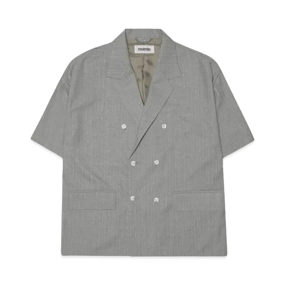 DISCOVERED DOUBLE SHORT SLEEVE JACKET SHIRTS "GRAY"