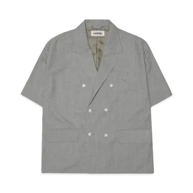 DISCOVERED DOUBLE SHORT SLEEVE JACKET SHIRTS "GRAY"