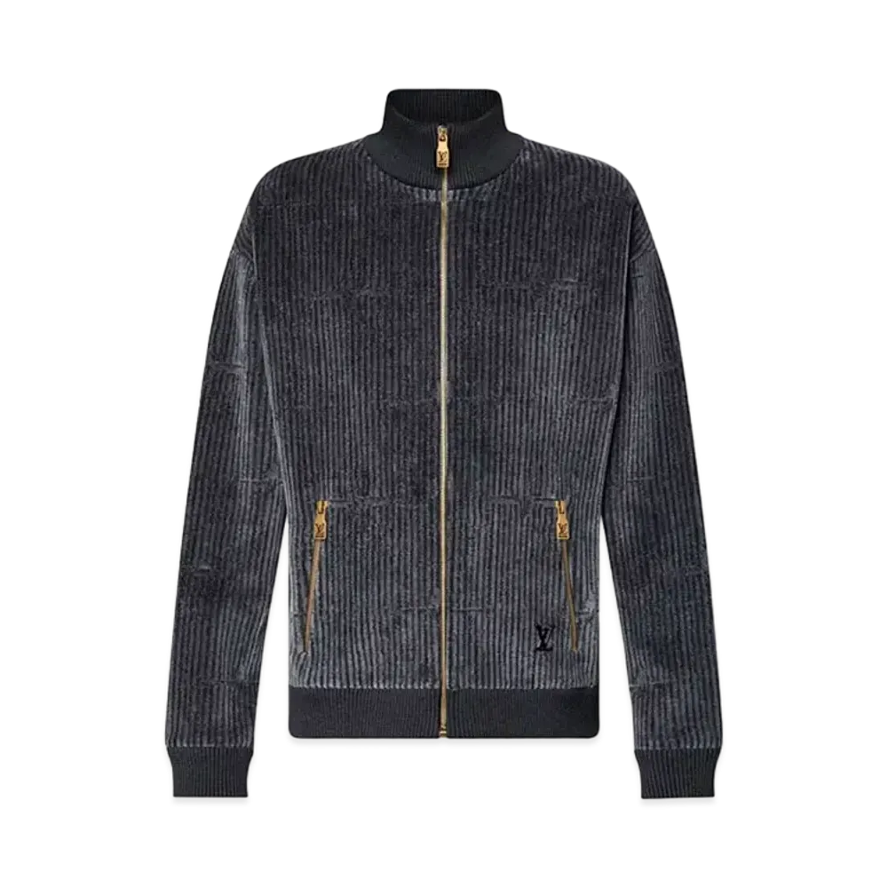 Louis Vuitton x Park Seo-Bo Cotton Velvet Tracktop "Heather Anthracite"