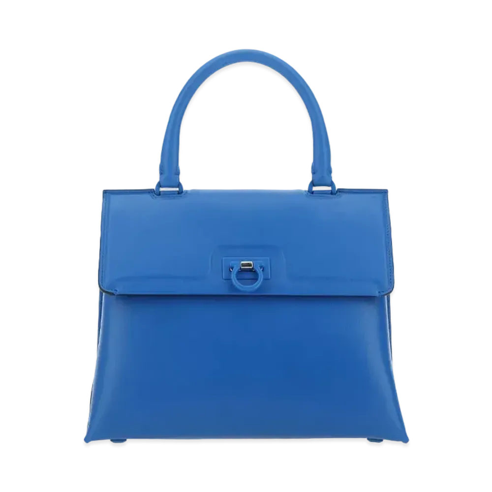 Salvatore Ferragamo Trifolio Top Handle (S) "Blue"