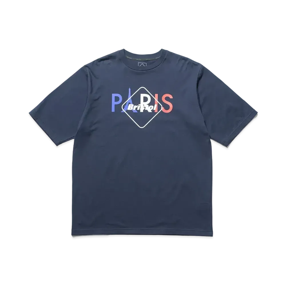 F.C.REAL BRISTOL Souvenir Emblem Tee "Navy"
