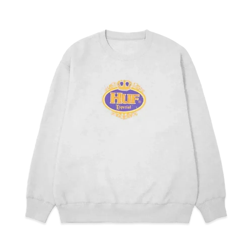 HUF Fall 24 Especial Inside Out Crew "Ash Gray"
