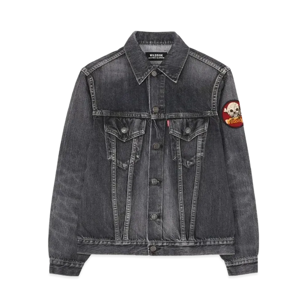 WILDSIDE Yohji Yamamoto x HYSTERIC GLAMOUR Speak No Evil Denim Jacket "Black Denim"