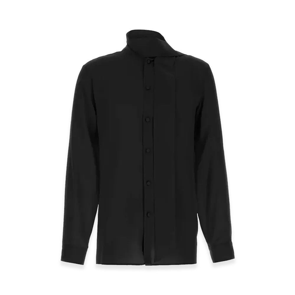 Valentino Crepe Shirt "Black"
