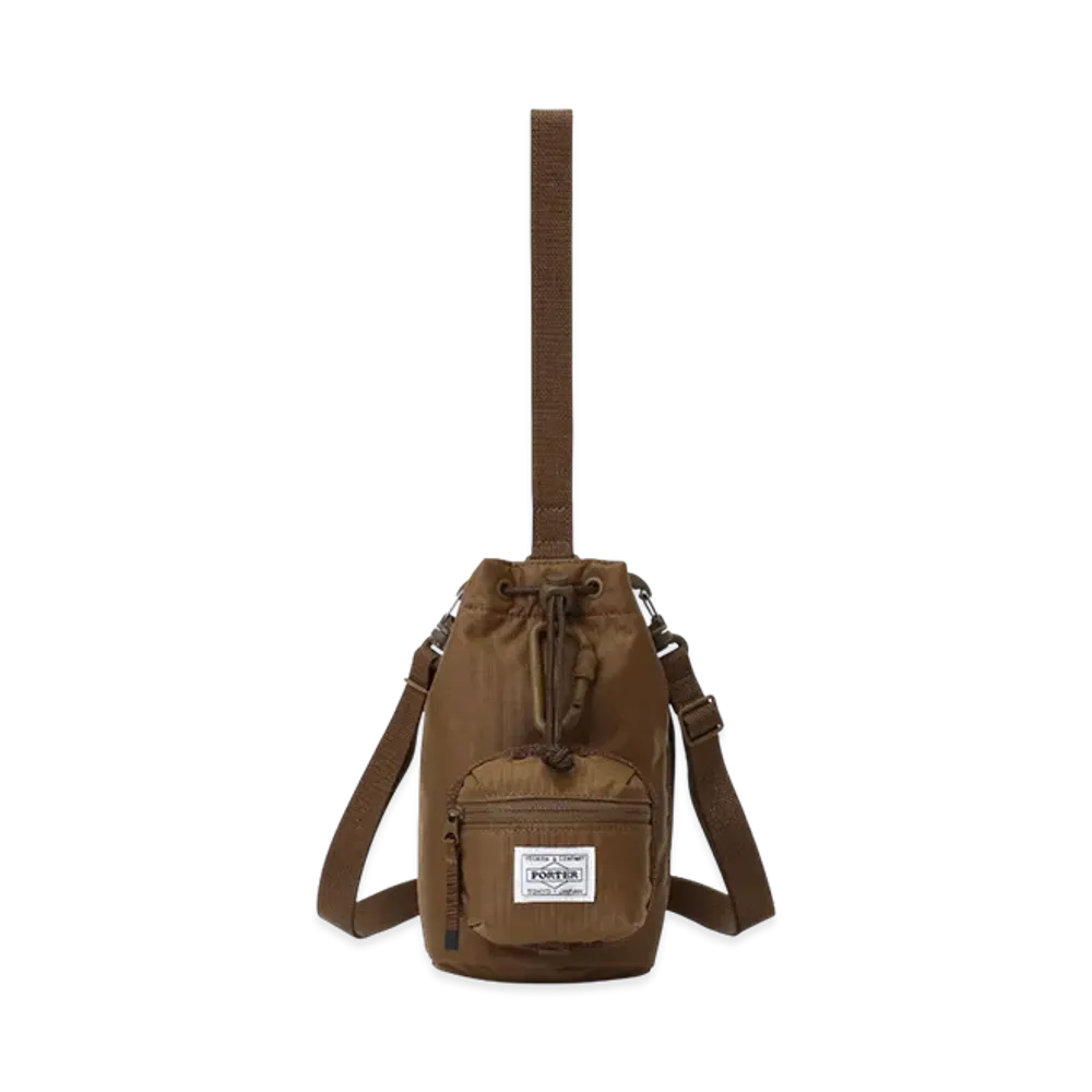 PORTER x HYKE Bonsac Mini & Coin Case "Coyote Brown"