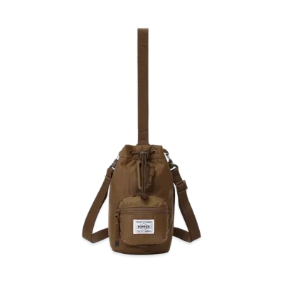 PORTER x HYKE Bonsac Mini & Coin Case "Coyote Brown"