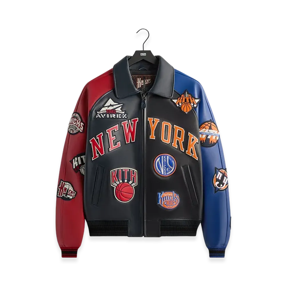 Kith x AVIREX for the New York Knicks Madison Square Garden Icon Jacket "Multi"