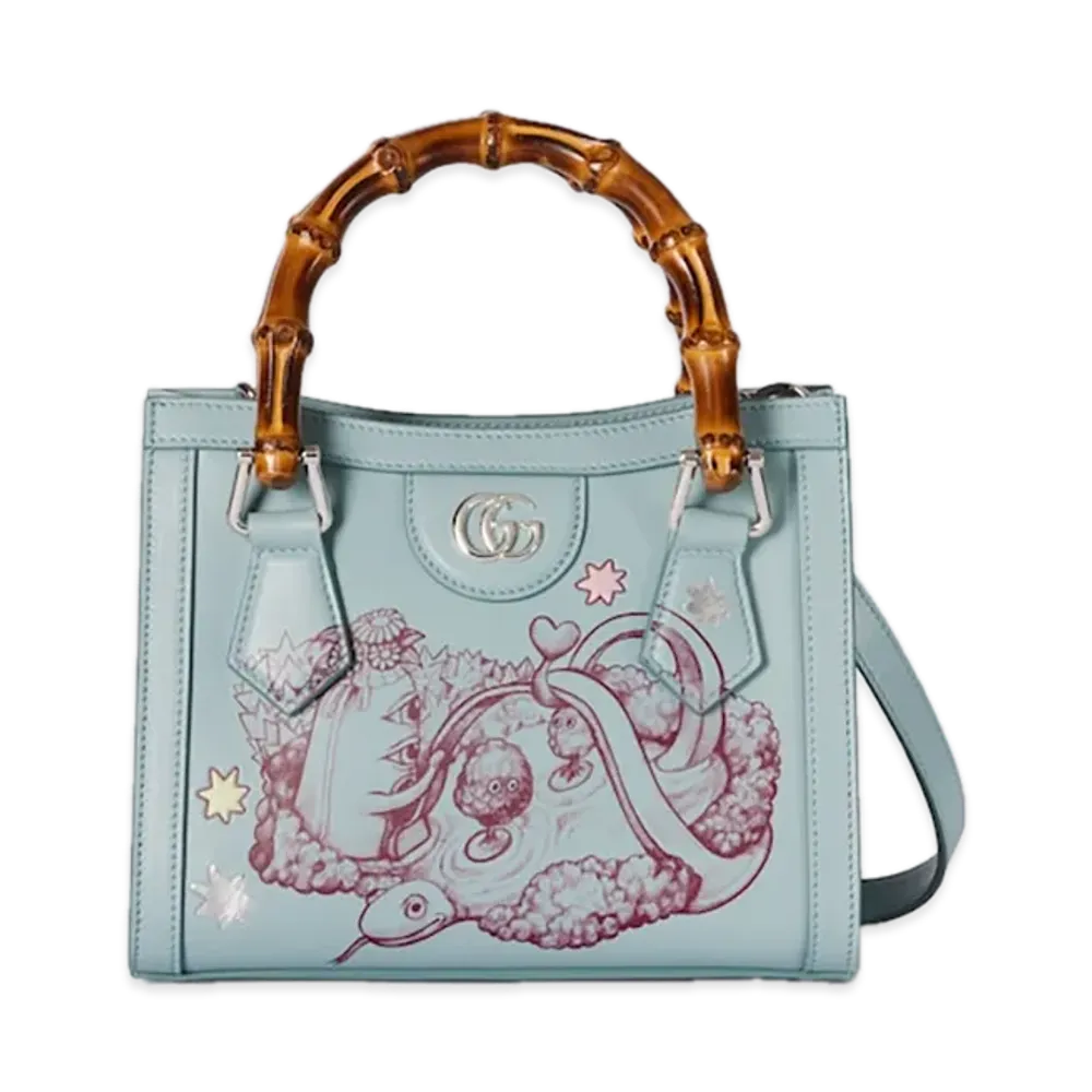 GUCCI x Higuchi Yuko Diana Small Tote BagJapan Exclusive "Icy Blue"