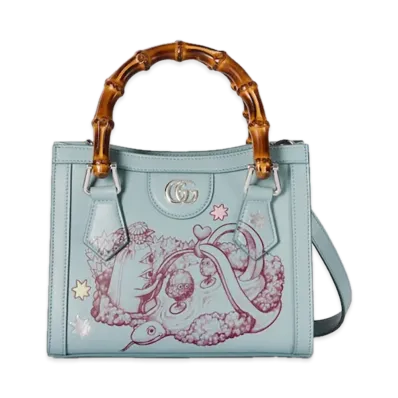 GUCCI x Higuchi Yuko Diana Small Tote BagJapan Exclusive "Icy Blue"
