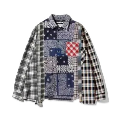 Needles x MIYAGIHIDETAKA 7 Cuts Wide Shirt - Flannel + Bandana "Type 1"
