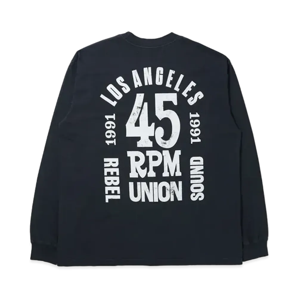 UNION Rebel Sound Elevated L/S Tee "Navy"