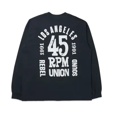 UNION Rebel Sound Elevated L/S Tee "Navy"