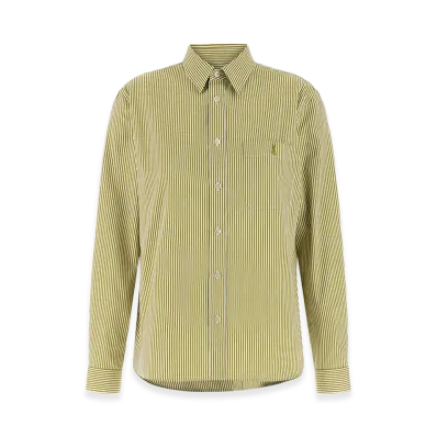 Saint Laurent Women's Cassandre Shirt "Green"