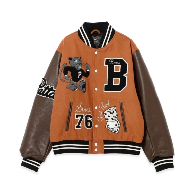 BEAMS x Patta Varsity Jacket "Potters Clay"