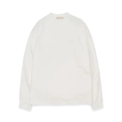 YOKE Suvin Cotton Yoke T-Shirt Long Sleeves "White"