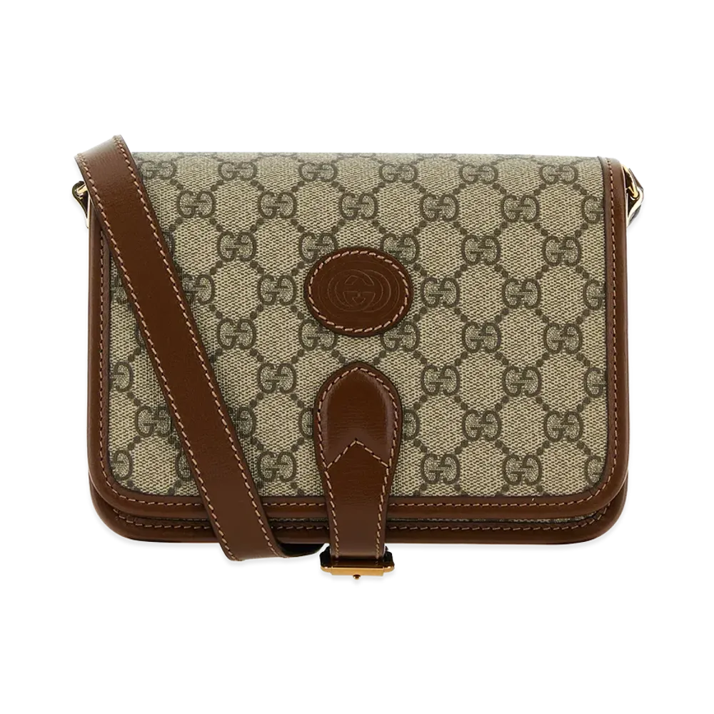 GUCCI GG Supreme Fabric GG Retro Crossbody Bag "Beige"