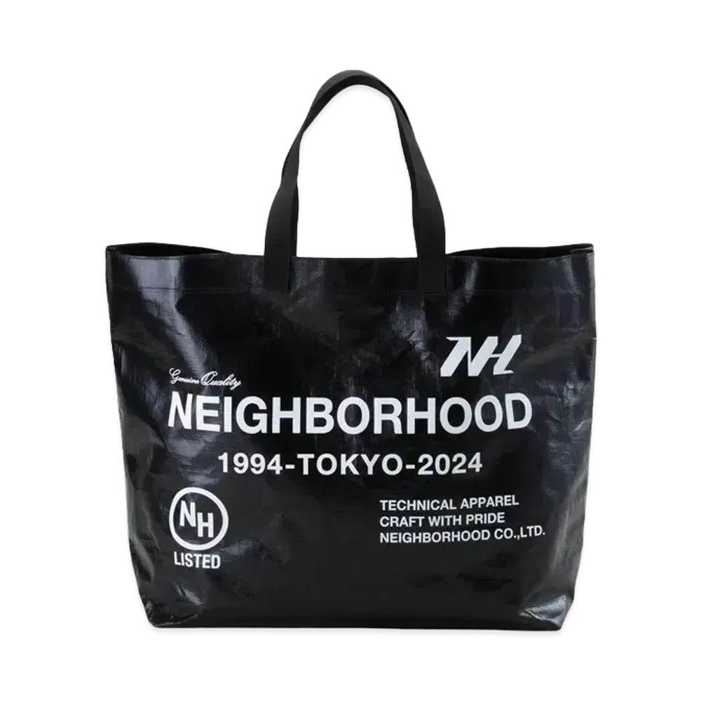 NEIGHBORHOOD Logo Flexible Bag-L "Black"
