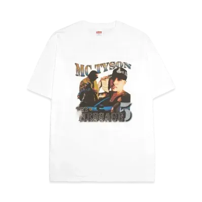 MC TYSON 【THE MESSAGE 5】 TOUR FINAL Rap T-Shirt "WHITE"