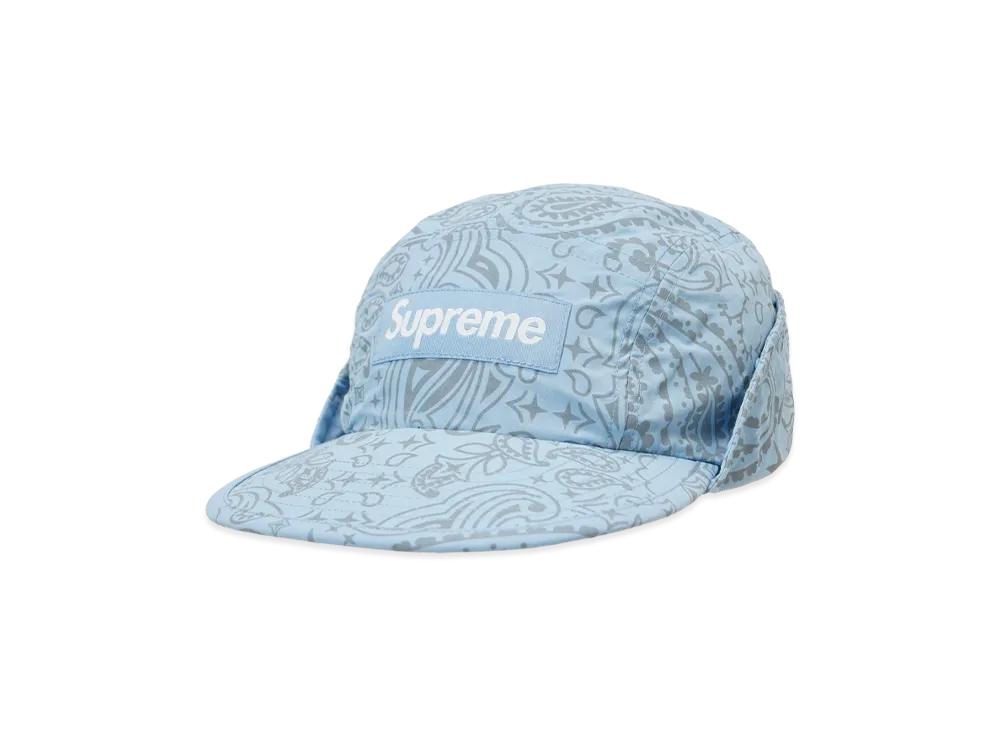 Supreme Reflective Bandana Sunshield Camp Cap "Light Blue"