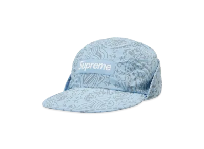 Supreme Reflective Bandana Sunshield Camp Cap "Light Blue"