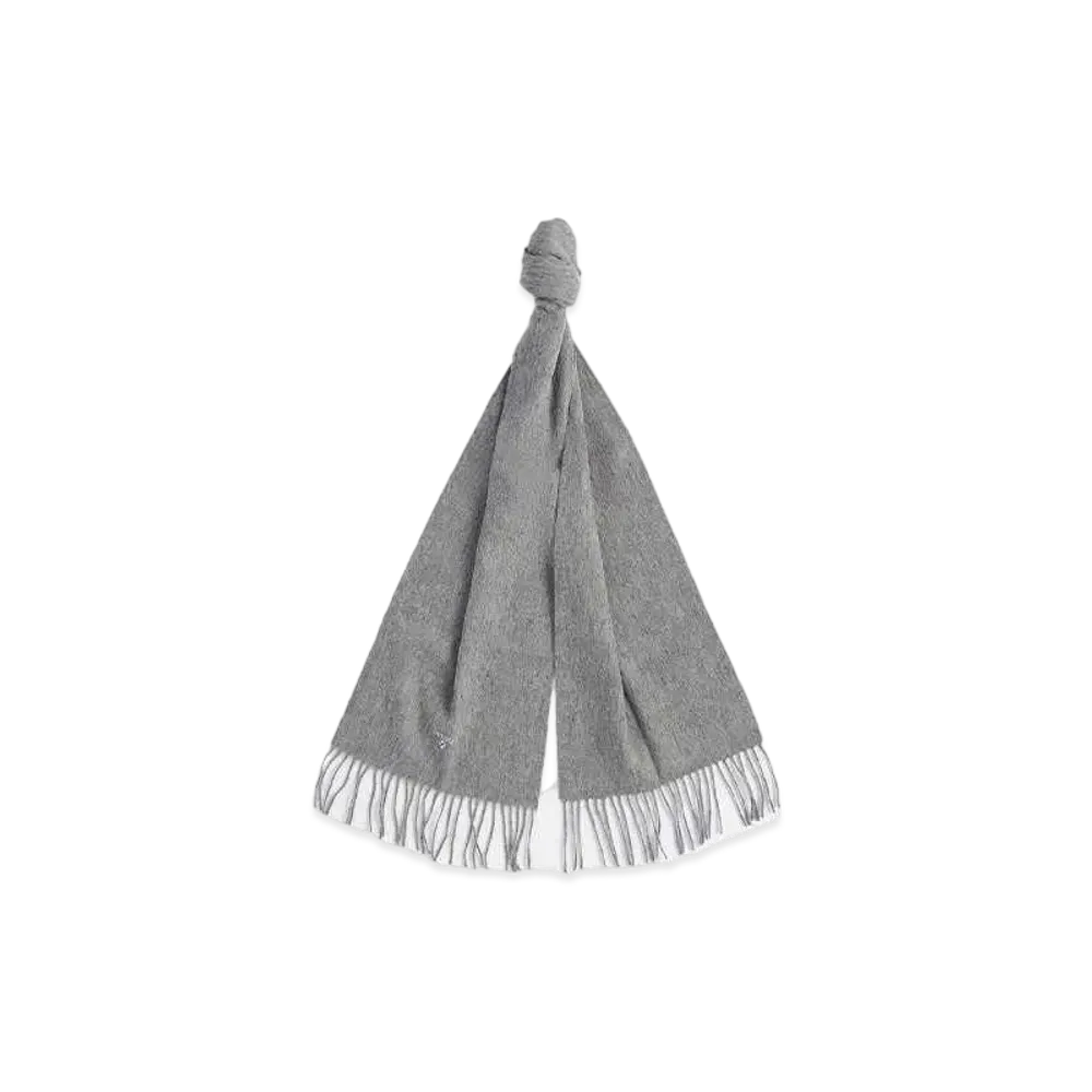 Barbour Lambs Wool Solid Scarf "Gray"