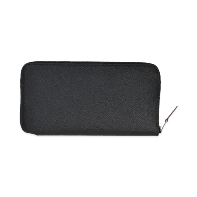 Hermes Azap Silk In Long Veau Epsom "Noir/Blue Indigo/Silver"