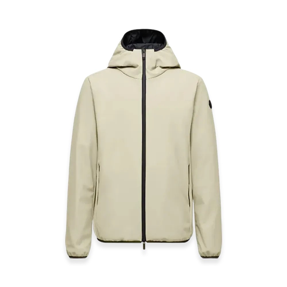 MONCLER Chalves Hooded Short Down Jacket "Light Beige"
