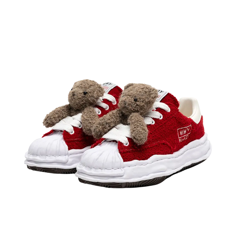 Pink House × Maison MIHARA YASUHIRO BLAKEY OG Sole Chenille Embroidey Low-top Sneaker "Red"