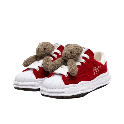 Pink House × Maison MIHARA YASUHIRO BLAKEY OG Sole Chenille Embroidey Low-top Sneaker "Red"