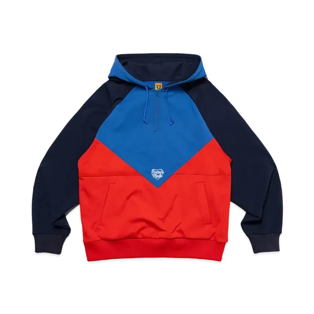 HUMAN MADE Half-Zip Hoodie "Blue"