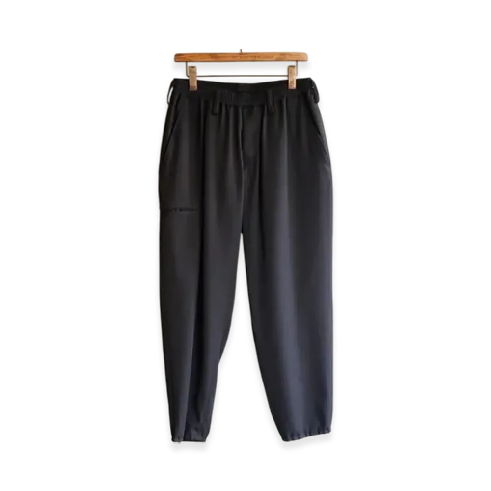Yohji Yamamoto POUR HOMME Re Gabardine Z-W Rib Piping PKT Pants "Black"