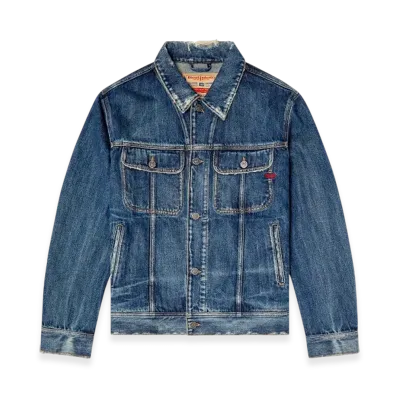 Diesel D-Barcy Regular-Fit Trucker Jacket "Dark Blue"