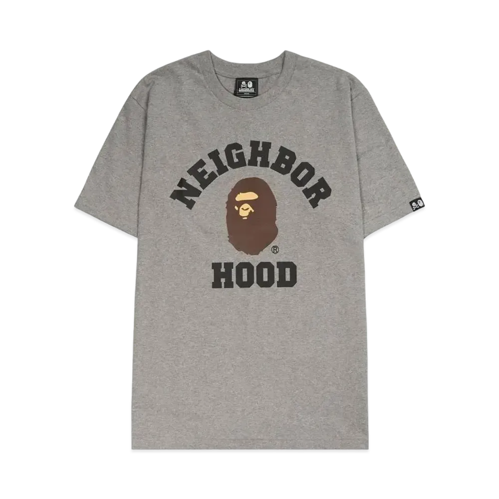 A BATHING APE x NEIGHBORHOOD Tee "Gray"