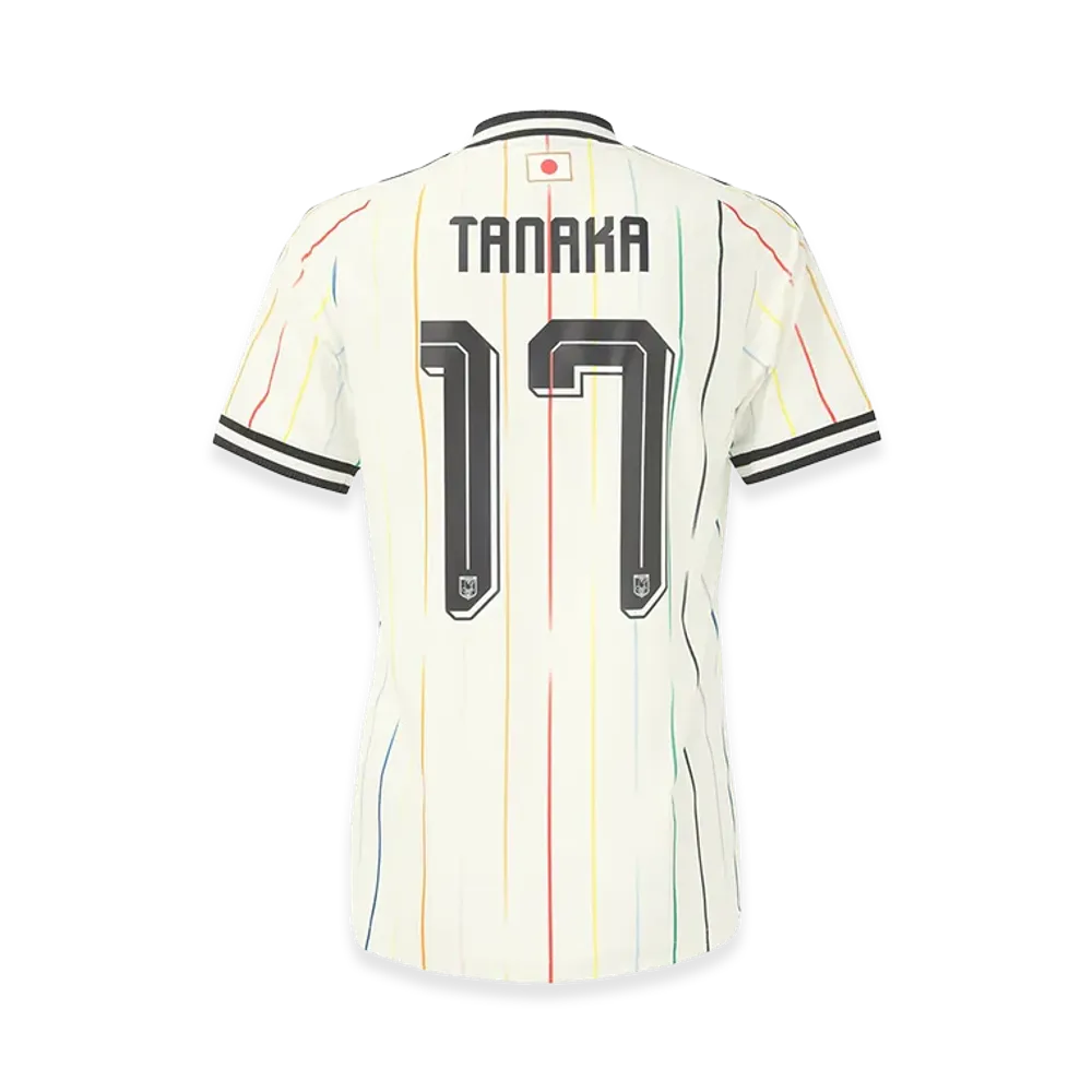 アディダス サッカー 日本代表 2026 アウェイ オーセンティック ユニフォーム #17 田中碧 "オフホワイト/ブラック"