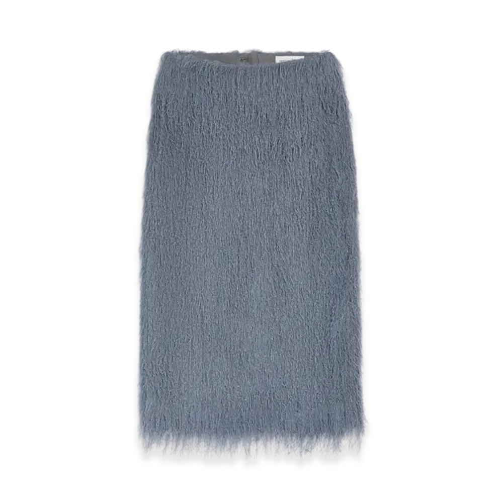 DRIES VAN NOTEN Women's Fringed Skirt "Dark grey"