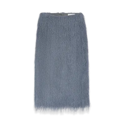 DRIES VAN NOTEN Women's Fringed Skirt "Dark grey"