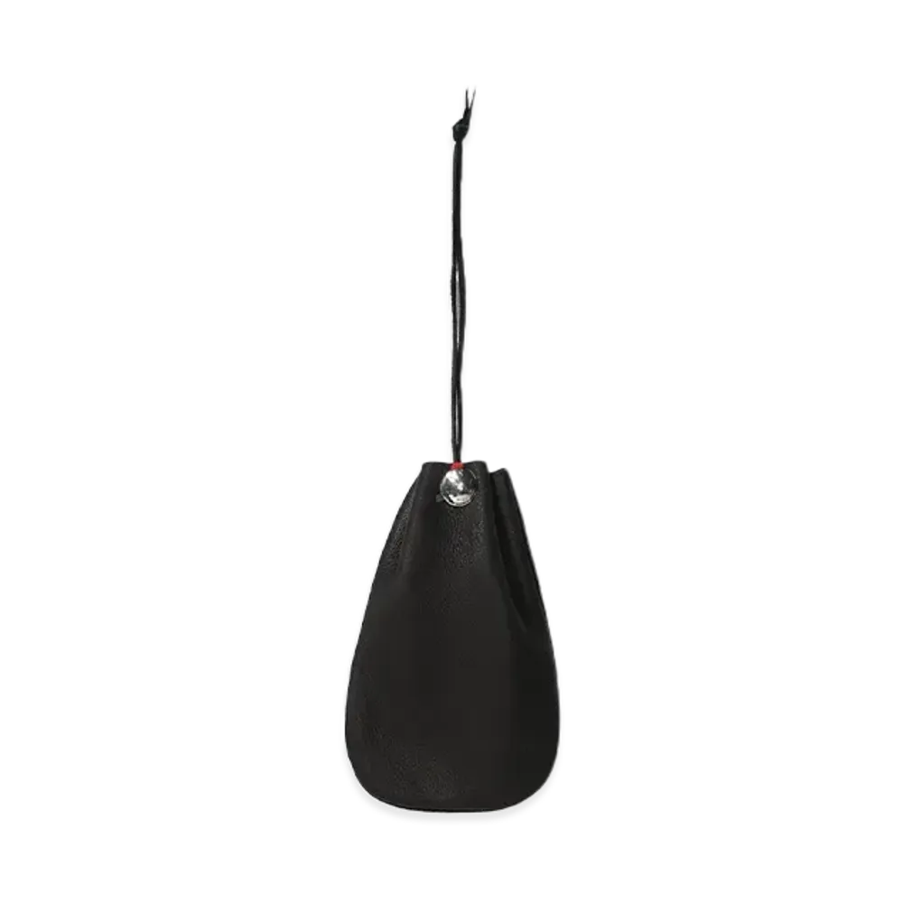 MASSES DEER SKIN DRAWSTRING "BLACK"